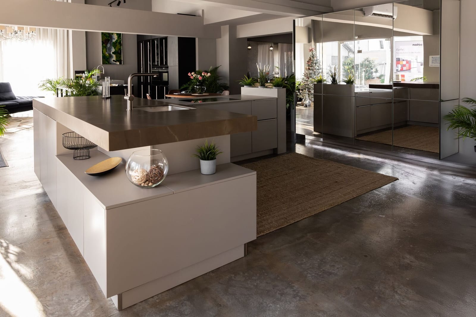 Living kitchen setting in the Cyprus showroom